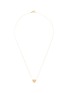 Detail View - Click To Enlarge - BIJOU DE M - Reversible Heart 18K Gold Diamond Resin Necklace