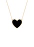 Detail View - Click To Enlarge - BIJOU DE M - Reversible Heart 18K Gold Diamond Resin Necklace