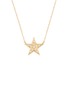  - BIJOU DE M - Reversible Star 18K Gold Diamond Resin Necklace