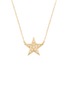  - BIJOU DE M - Reversible Star 18K Gold Diamond Resin Necklace
