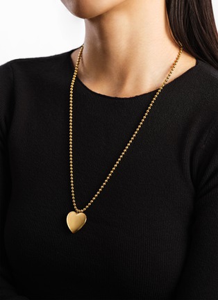  - BIJOU DE M - 18K Gold Plated Sterling Silver Heart Locket