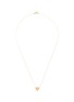 Detail View - Click To Enlarge - BIJOU DE M - Reversible Heart 18K Gold Diamond Resin Necklace