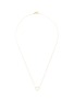 Main View - Click To Enlarge - BIJOU DE M - Reversible Heart 18K Gold Diamond Resin Necklace