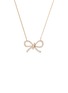 Detail View - Click To Enlarge - BIJOU DE M - The Bow 18K Gold Diamond Necklace — Size S