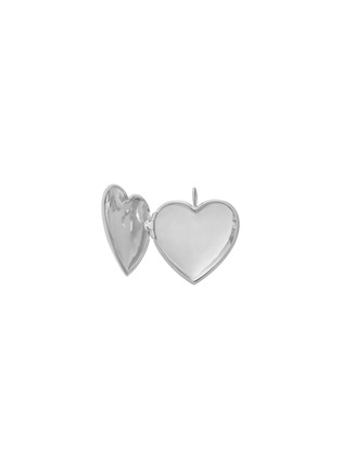 Detail View - Click To Enlarge - BIJOU DE M - 18K White Gold Plated Sterling Silver Heart Locket