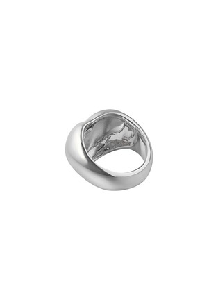 Detail View - Click To Enlarge - BIJOU DE M - Plump Heart 18K White Gold Plated Sterling Silver Ring — JP 10