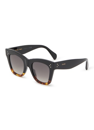 Main View - Click To Enlarge - CELINE - 3 Dots Acetate Square Sunglasses