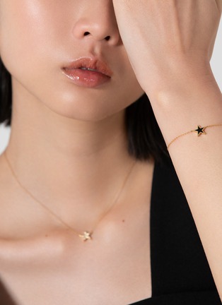  - BIJOU DE M - Reversible Star 18K Gold Diamond Resin Bracelet