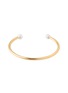 Main View - Click To Enlarge - BIJOU DE M - 2 Pearl 18K Gold Plated Sterling Silver Freshwater Pearl Bangle — Size L