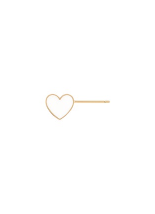 Main View - Click To Enlarge - BIJOU DE M - Reversible Heart 18K Gold Diamond Resin Single Earring — Right