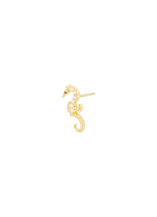 Detail View - Click To Enlarge - BIJOU DE M - Seahorse 18K Gold Diamond Single Earring