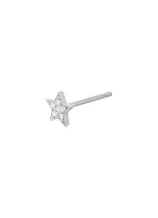 Detail View - Click To Enlarge - BIJOU DE M - Petit Star 18K White Gold Diamond Single Earring