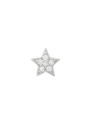 Main View - Click To Enlarge - BIJOU DE M - Petit Star 18K White Gold Diamond Single Earring