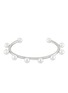 Main View - Click To Enlarge - BIJOU DE M - Dot Pearl 18K White Gold Plated Sterling Silver Freshwater Pearl Bangle — Size L