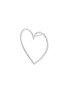 Detail View - Click To Enlarge - BIJOU DE M - Large Open Heart 18K White Gold Diamond Single Earring