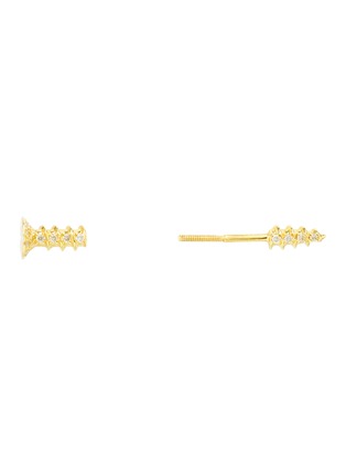 Detail View - Click To Enlarge - BIJOU DE M - Screw 18K Gold Diamond Single Earring
