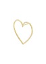 Detail View - Click To Enlarge - BIJOU DE M - Large Open Heart 18K Gold Diamond Single Earring
