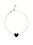 Main View - Click To Enlarge - BIJOU DE M - Reversible Heart 18K Gold Diamond Resin Bracelet