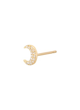 Detail View - Click To Enlarge - BIJOU DE M - The Moon 18K Gold Diamond Single Earring