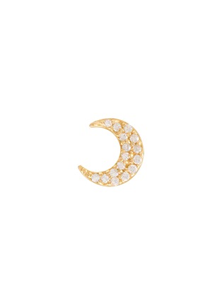 Main View - Click To Enlarge - BIJOU DE M - The Moon 18K Gold Diamond Single Earring