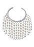 Main View - Click To Enlarge - BIJOU DE M - Pearl Curtain 18K White Gold Plated Sterling Silver Freshwater Pearl Bangle — Opening 3cm