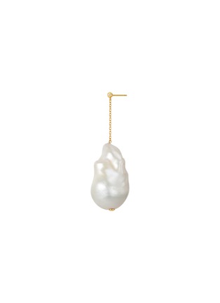 Detail View - Click To Enlarge - BIJOU DE M - Baroque Pearl 18K Gold Freshwater Pearl Single Chain Earring