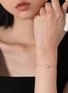 Detail View - Click To Enlarge - BIJOU DE M - Reversible Star 18K Gold Diamond Resin Bracelet