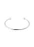 Main View - Click To Enlarge - BIJOU DE M - 2 Pearl 18K White Gold Plated Sterling Silver Freshwater Pearl Bangle — Size L