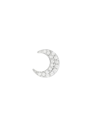Main View - Click To Enlarge - BIJOU DE M - The Moon 18K White Gold Diamond Single Earring
