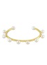 Main View - Click To Enlarge - BIJOU DE M - Dot Pearl 18K Gold Plated Sterling Silver Freshwater Pearl Bangle — Size L