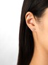Detail View - Click To Enlarge - BIJOU DE M - Petit Heart 18K Gold Diamond Single Earring