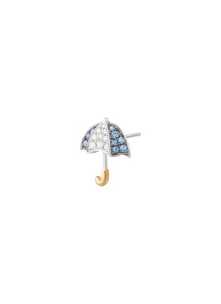 Detail View - Click To Enlarge - BIJOU DE M - Rainy Days 18K Yellow White Gold Diamond Sapphire Single Earring