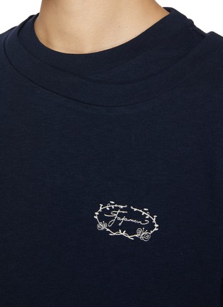  - FAFAMOON - Double Neck Cotton Jersey T-Shirt