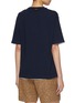 Back View - Click To Enlarge - FAFAMOON - Double Neck Cotton Jersey T-Shirt