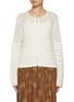 Main View - Click To Enlarge - FAFAMOON - Cut Out Crochet Floral Embroidered Cardigan