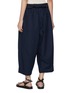Back View - Click To Enlarge - FAFAMOON - Flip Waist Ruffled Cropped Pants