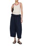 Figure View - Click To Enlarge - FAFAMOON - Flip Waist Ruffled Cropped Pants