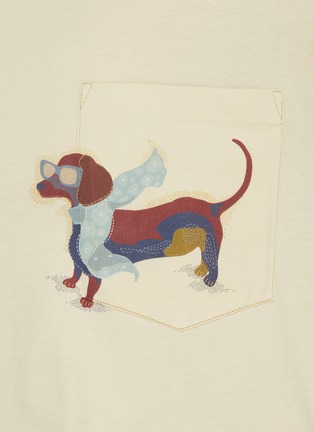  - FAFAMOON - Oversized Vandalism Dachshund Cotton Jersey T-Shirt