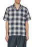 Main View - Click To Enlarge - TOGA VIRILIS - Ombré Chequered Tassel Trim Cotton Shirt