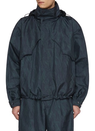 Main View - Click To Enlarge - TOGA VIRILIS - Western Cut Out High Neck Windbreaker Jacket