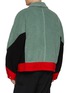 Back View - Click To Enlarge - TOGA VIRILIS - Furry Contrast Panelled Wool Jacket