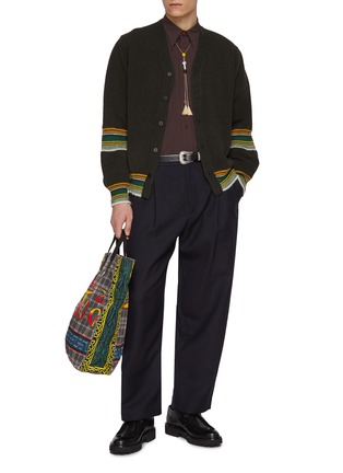 Figure View - Click To Enlarge - TOGA VIRILIS - Colour Band Knit Cardigan