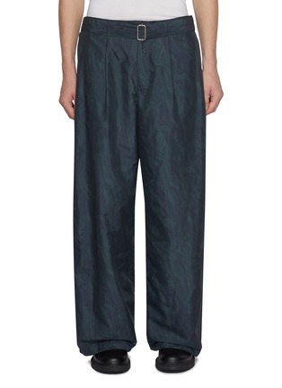 Main View - Click To Enlarge - TOGA VIRILIS - Buckle Belt Straight Leg Pants