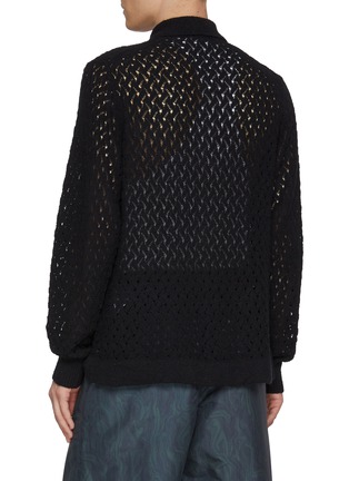 Back View - Click To Enlarge - TOGA VIRILIS - Lace Knit Cardigan