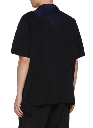 Back View - Click To Enlarge - TOGA VIRILIS - Western Framed Collar Twill Shirt