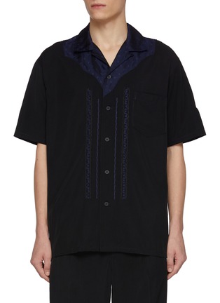 Main View - Click To Enlarge - TOGA VIRILIS - Western Framed Collar Twill Shirt