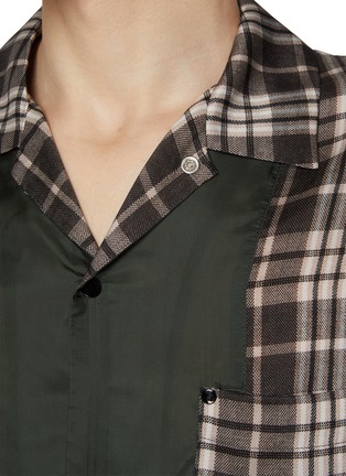  - TOGA VIRILIS - Cupro Checkered Printed Shirt