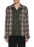 Main View - Click To Enlarge - TOGA VIRILIS - Cupro Checkered Printed Shirt