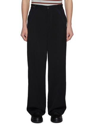Main View - Click To Enlarge - TOGA VIRILIS - Contrast Stich Twill Pants