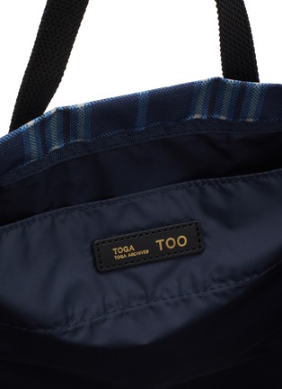 Detail View - Click To Enlarge - TOGA VIRILIS - Printed Checkered Tote Bag